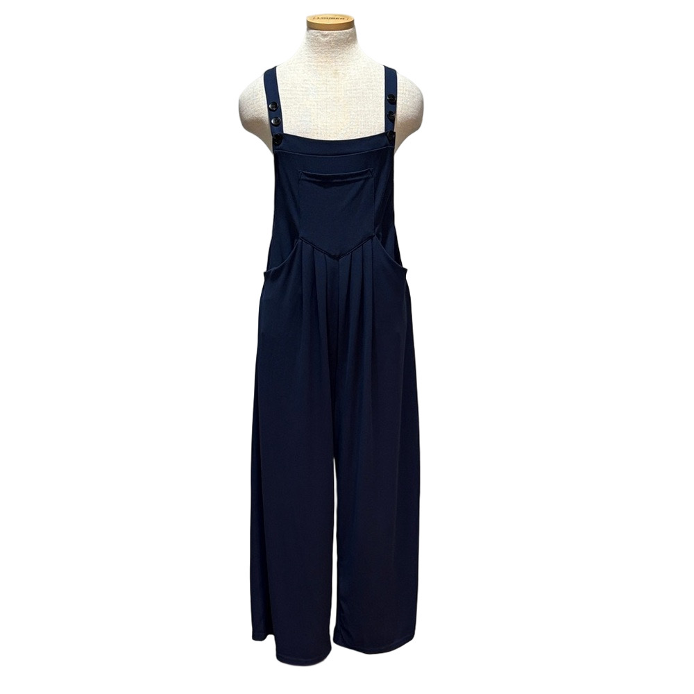 Halara navy blue overalls cozy and comfortable wide leg